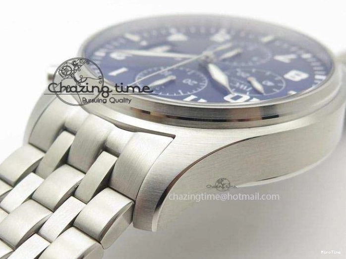 MIROTIME 0817 Modern Pilot Chrono 377706 “Le Petit Prince” ZF 1:1 Best Edition Blue Dial On SS Bracelet A 7346